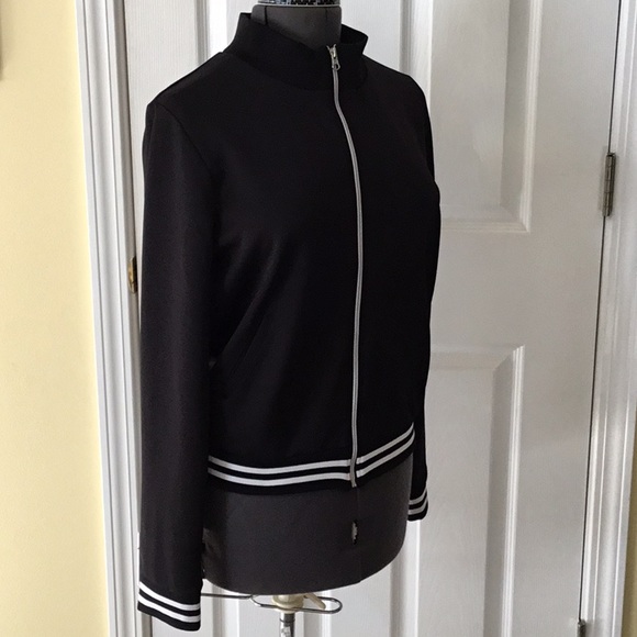 WET SEAL LADIES TRACK JACKET black & white XL jr. - Picture 3 of 6